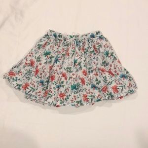 GAP Kids Girls Skirt 4T Floral Cotton